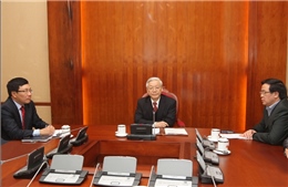 Tổng Bí thư Nguyễn Phú Trọng điện đàm với Chủ tịch Trung Quốc
